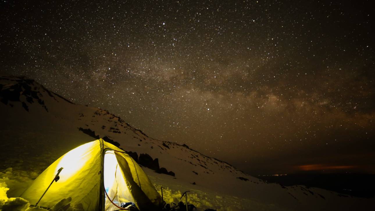 Camping at Casaval Ridge Base Camp, Mt. Shasta